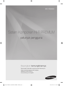 Panduan Samsung MX-HS8000 Set Stereo