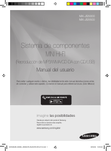 Manual de uso Samsung MX-JS5500 Set de estéreo