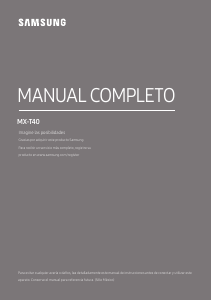 Manual de uso Samsung MX-T40 Set de estéreo