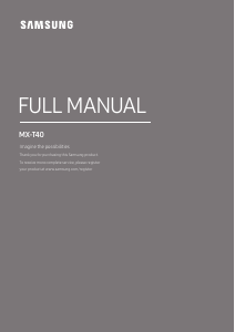 Manuale Samsung MX-T40 Stereo set