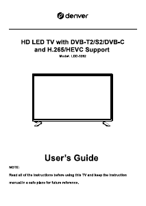 Handleiding Denver LDD-3282 LED televisie
