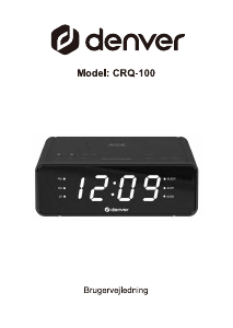 Manual de uso Denver CRQ-100 Radiodespertador