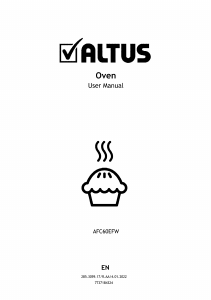 Handleiding Altus AFC60EFW Oven
