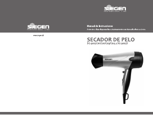 Manual de uso Siegen SG-3025S Secador de pelo