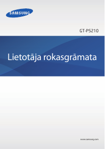 Rokasgrāmata Samsung GT-P5210 Planšetdators