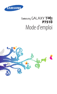 Mode d’emploi Samsung GT-P7510/AM32 Tablette