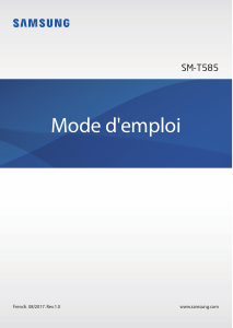 Mode d’emploi Samsung SM-T585 Galaxy Tab A Tablette