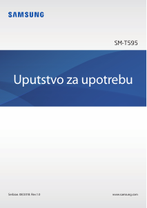 Priručnik Samsung SM-T590 Galaxy Tab A 10.5 Tablet