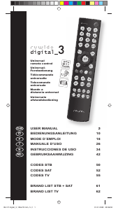 Manuale Ruwido Digital 3 Telecomando