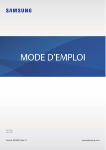 Mode d’emploi Samsung SM-T720 Galaxy Tab S5e Tablette