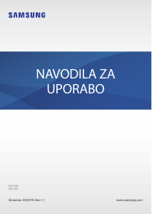 Priročnik Samsung SM-T720 Galaxy Tab S5e Tablica