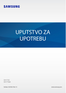 Priručnik Samsung SM-T733 Galaxy Tab S7 Tablet