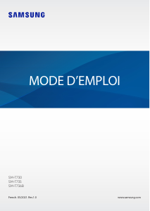 Mode d’emploi Samsung SM-T736B Galaxy Tab S7 Tablette