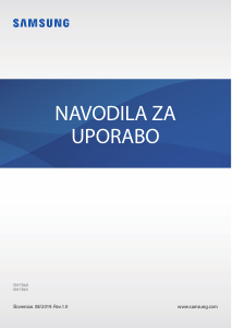 Priročnik Samsung SM-T865 Galaxy Tab S6 Tablica
