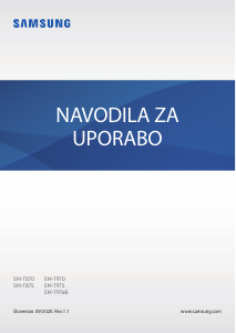 Priročnik Samsung SM-T870 Galaxy Tab S7 Tablica