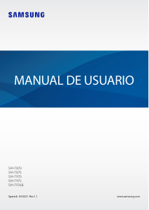 Manual de uso Samsung SM-T870 Galaxy Tab S7 Tablet