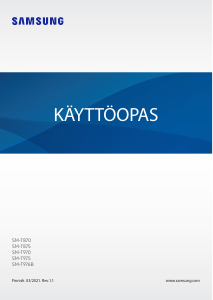 Käyttöohje Samsung SM-T875 Galaxy Tab S7 Taulutietokone