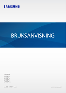 Bruksanvisning Samsung SM-T875 Galaxy Tab S7 Tablet