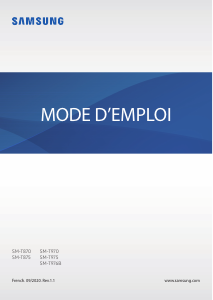 Mode d’emploi Samsung SM-T970 Galaxy Tab S7+ Tablette