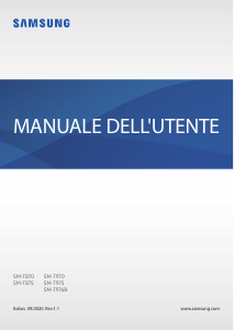 Manuale Samsung SM-T976B Galaxy Tab S7+ Tablet