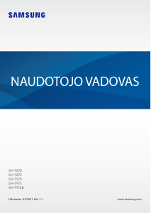 Vadovas Samsung SM-T976B Galaxy Tab S7+ Planšetinis kompiuteris