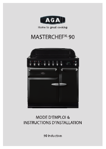 Mode d’emploi AGA Masterchef XL 90 Induction Cuisinière