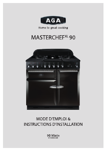 Mode d’emploi AGA Masterchef XL 90 Cuisinière