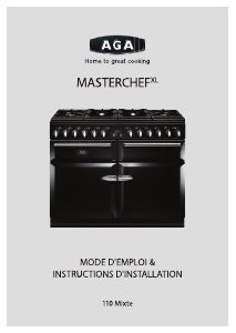Mode d’emploi AGA Masterchef XL 110 Cuisinière