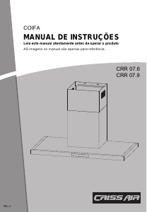 Manual Crissair CRR 07.6 G4 Exaustor