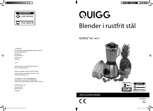 Brugsanvisning Quigg MD 16077 Blender