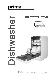 Manual Prima LPR659A Dishwasher