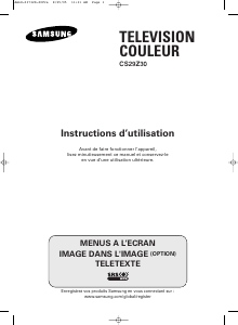 Mode d’emploi Samsung CS-29Z30BP Téléviseur