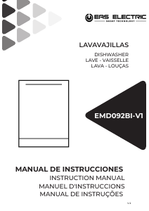 Manual EAS Electric EMD092BI-V1 Máquina de lavar louça