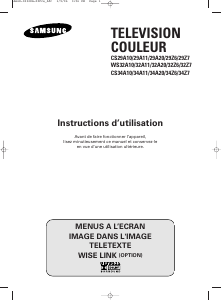 Mode d’emploi Samsung CS-34A10HE Téléviseur