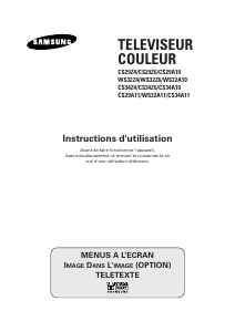 Mode d’emploi Samsung CS-34A11HP Téléviseur