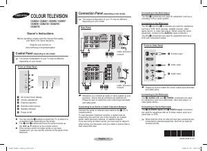 Manual Samsung CS29B850F1 Television