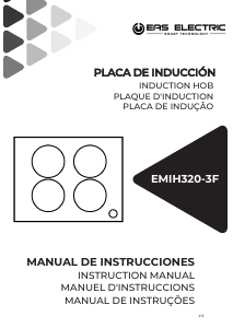 Handleiding EAS Electric EMIH320-3F Kookplaat