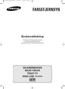 Bruksanvisning Samsung CW-29A2083 TV