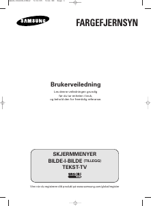 Bruksanvisning Samsung CW-29M026V TV