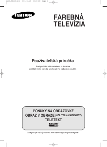 Návod Samsung CW-29M066V Televízor