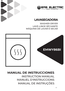 Manual EAS Electric EMWY86BI Máquina de lavar e secar roupa