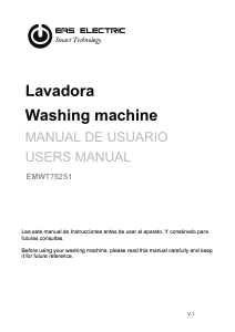 Manual de uso EAS Electric EMWT752S1 Lavadora