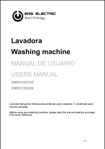 Manual de uso EAS Electric EMW1255GW Lavadora