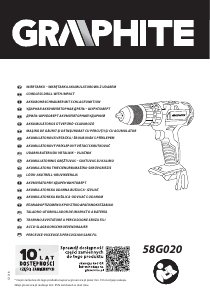 Instrukcja Graphite 58G020 Wiertarko-wkrętarka