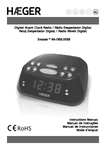 Manual Haeger RA-06B.005B Rádio relógio