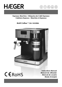 Mode d’emploi Haeger CM-145.008A Machine à expresso