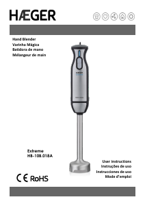 Manual de uso Haeger HB-10B.018A Batidora de mano