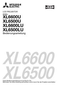 Bedienungsanleitung Mitsubishi XL6600LU Projektor