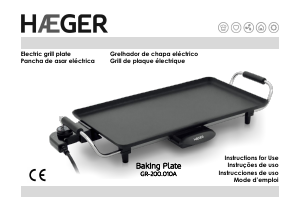Manual Haeger GR-200.010A Table Grill