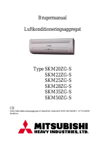 Brugsanvisning Mitsubishi SKM20ZG-S Varmepumpe